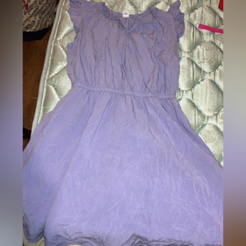 Purple frilly dress